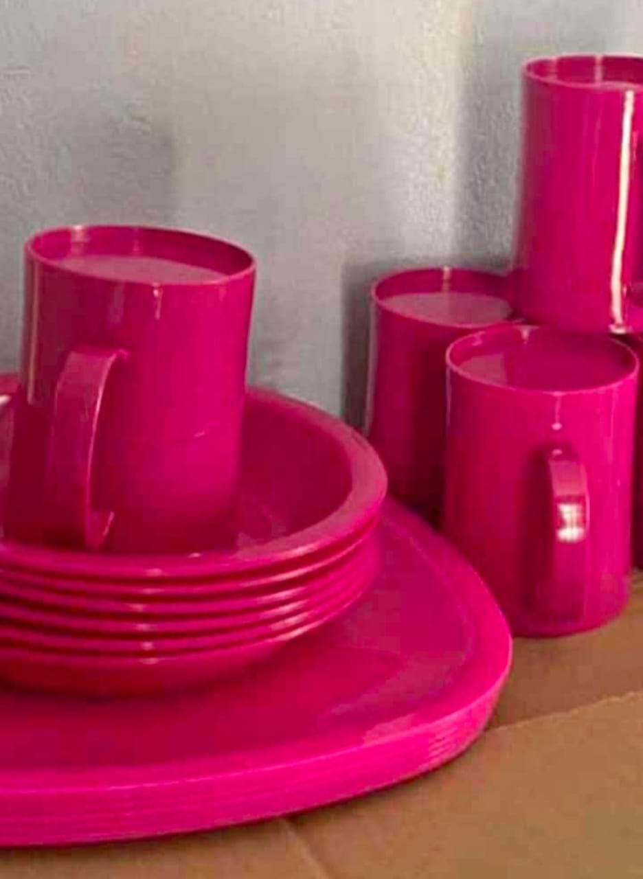 Reusable Plastic Plates & Cups - Durable & Eco-Friendly